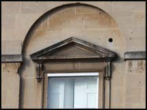 stone pediment